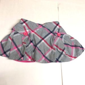 Girls pink and grey skort